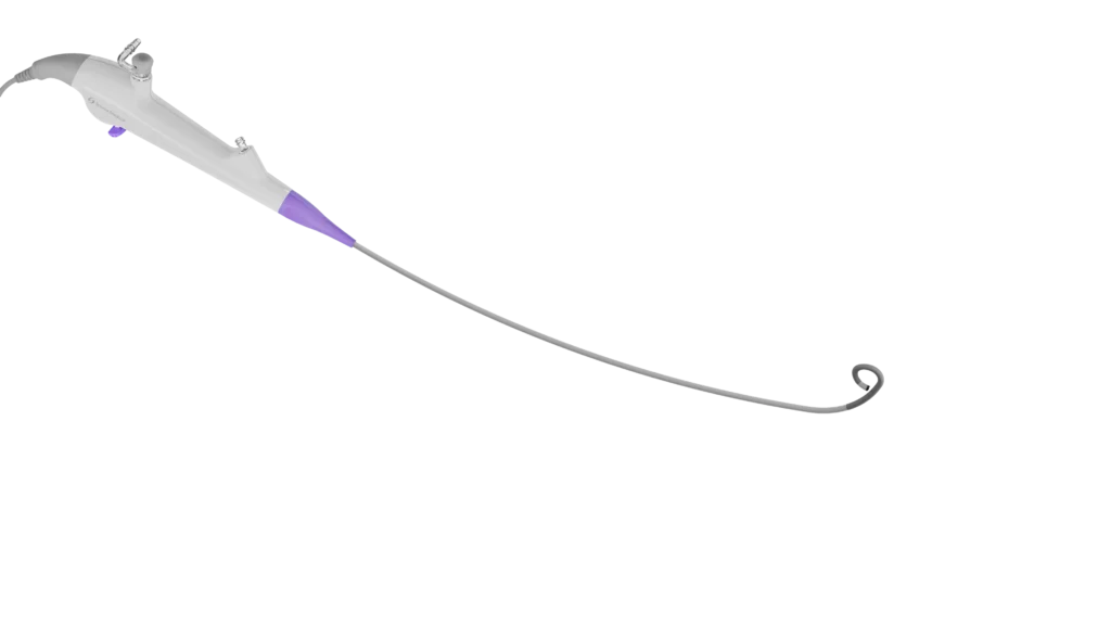 Ureteroscope with suction